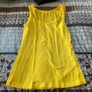 Bright yellow tank